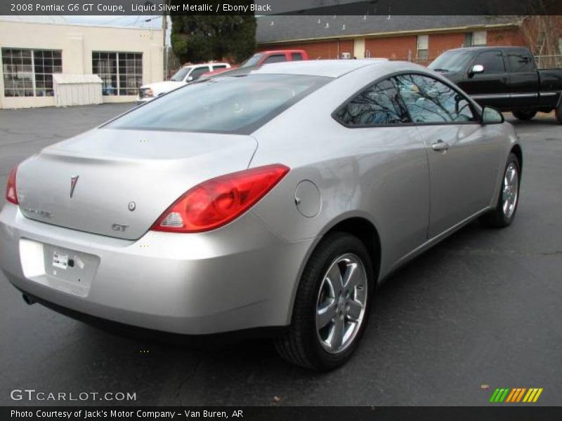 Liquid Silver Metallic / Ebony Black 2008 Pontiac G6 GT Coupe