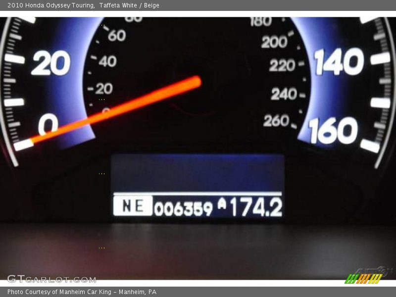 Taffeta White / Beige 2010 Honda Odyssey Touring