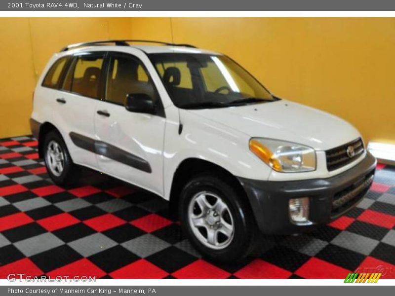 Natural White / Gray 2001 Toyota RAV4 4WD