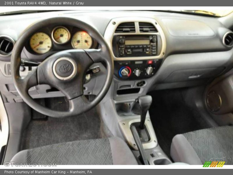 Natural White / Gray 2001 Toyota RAV4 4WD