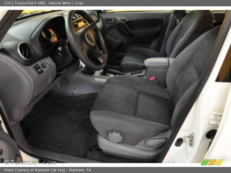 Natural White / Gray 2001 Toyota RAV4 4WD