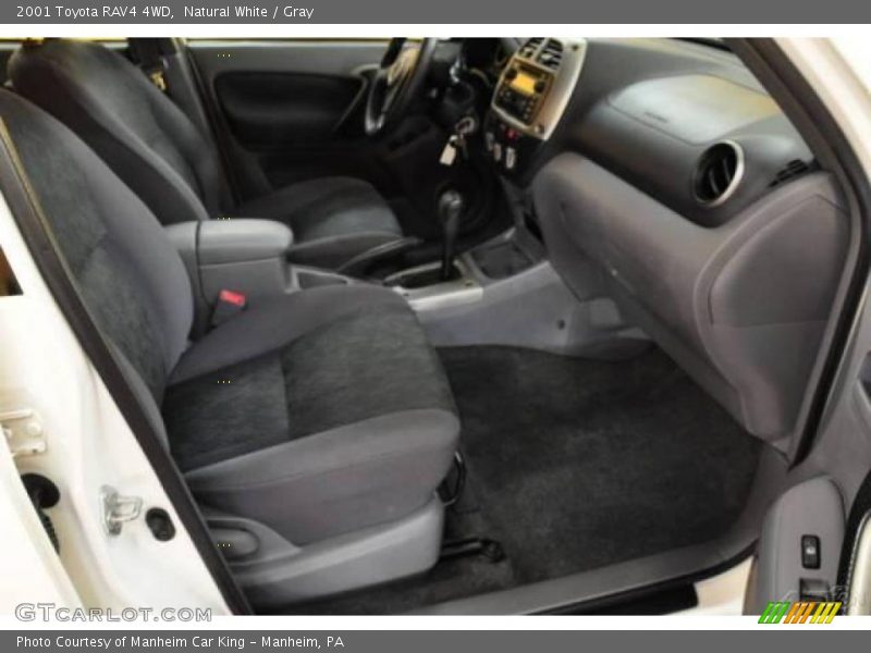 Natural White / Gray 2001 Toyota RAV4 4WD