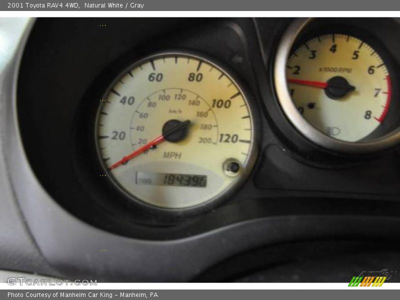 Natural White / Gray 2001 Toyota RAV4 4WD