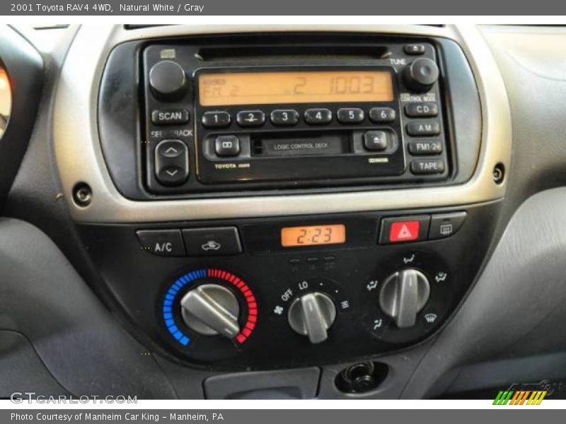 Natural White / Gray 2001 Toyota RAV4 4WD