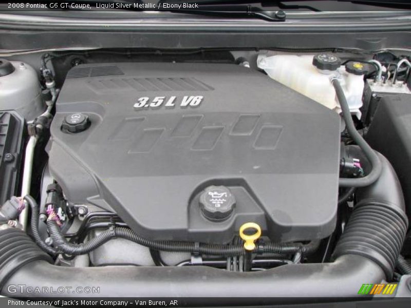 Liquid Silver Metallic / Ebony Black 2008 Pontiac G6 GT Coupe