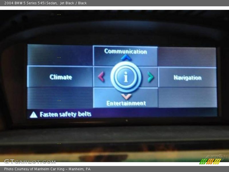 Jet Black / Black 2004 BMW 5 Series 545i Sedan