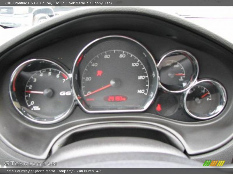 Liquid Silver Metallic / Ebony Black 2008 Pontiac G6 GT Coupe