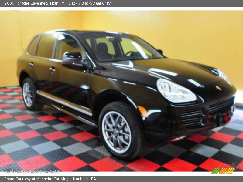 Black / Black/Steel Grey 2006 Porsche Cayenne S Titanium