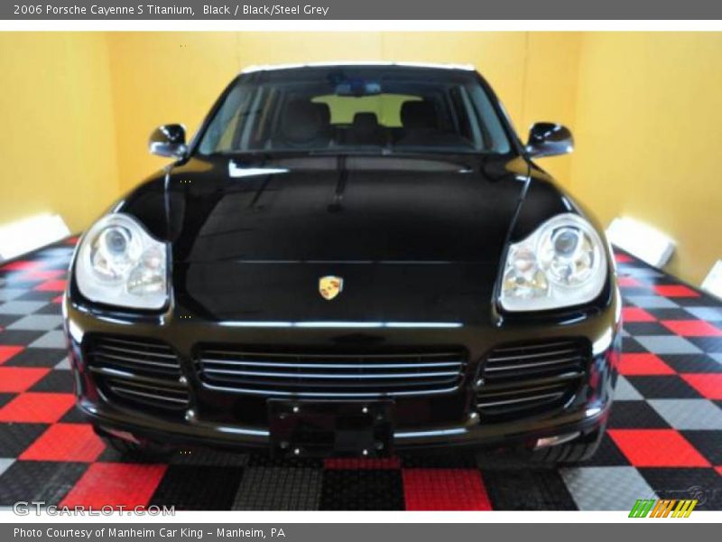 Black / Black/Steel Grey 2006 Porsche Cayenne S Titanium