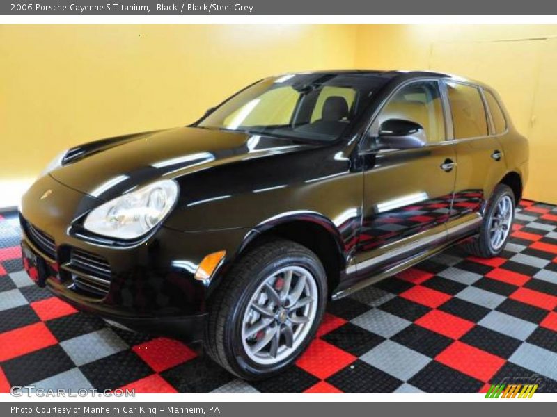Black / Black/Steel Grey 2006 Porsche Cayenne S Titanium