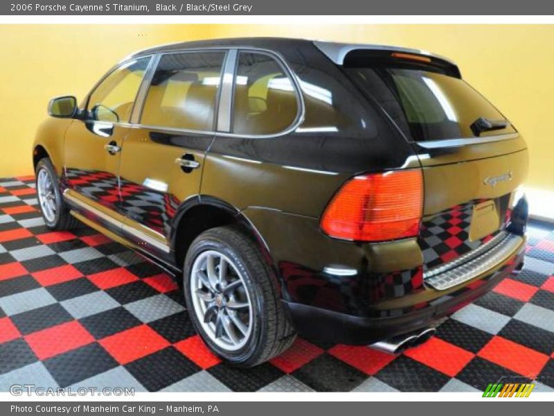 Black / Black/Steel Grey 2006 Porsche Cayenne S Titanium