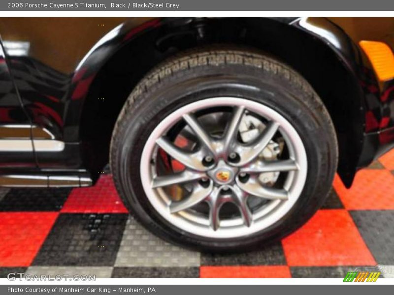 Black / Black/Steel Grey 2006 Porsche Cayenne S Titanium