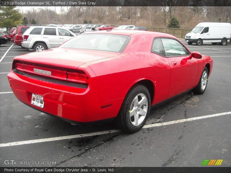 TorRed / Dark Slate Gray 2010 Dodge Challenger SE