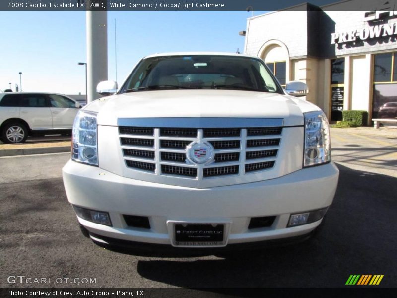 White Diamond / Cocoa/Light Cashmere 2008 Cadillac Escalade EXT AWD