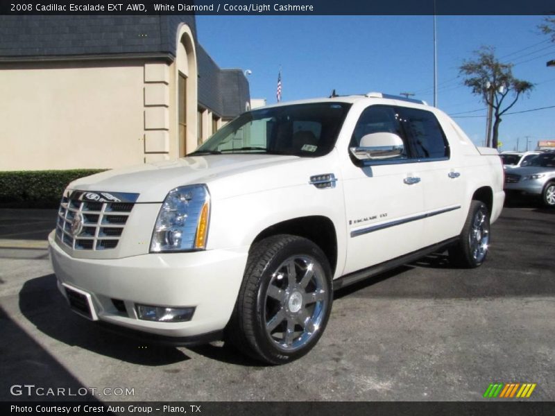 White Diamond / Cocoa/Light Cashmere 2008 Cadillac Escalade EXT AWD