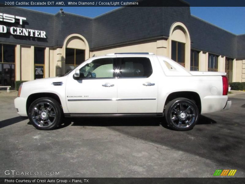 White Diamond / Cocoa/Light Cashmere 2008 Cadillac Escalade EXT AWD