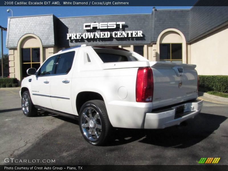 White Diamond / Cocoa/Light Cashmere 2008 Cadillac Escalade EXT AWD