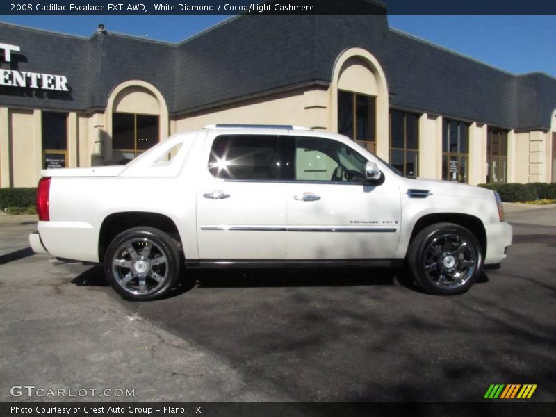 White Diamond / Cocoa/Light Cashmere 2008 Cadillac Escalade EXT AWD