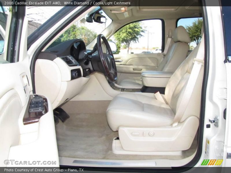White Diamond / Cocoa/Light Cashmere 2008 Cadillac Escalade EXT AWD