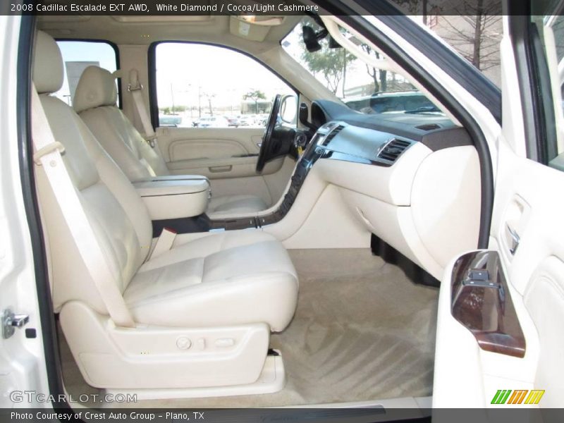 White Diamond / Cocoa/Light Cashmere 2008 Cadillac Escalade EXT AWD