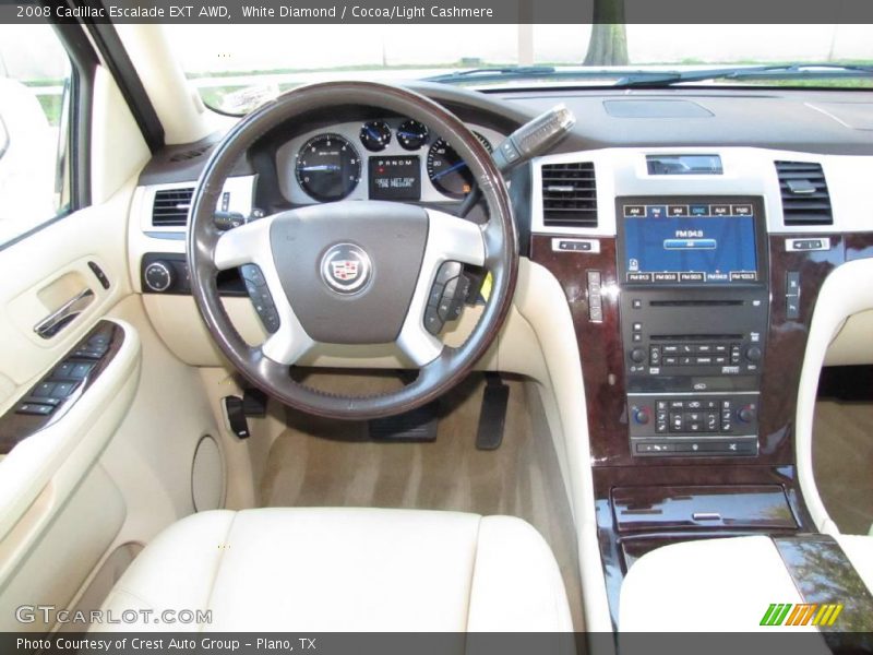 White Diamond / Cocoa/Light Cashmere 2008 Cadillac Escalade EXT AWD