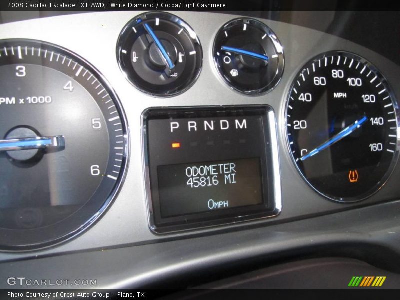 White Diamond / Cocoa/Light Cashmere 2008 Cadillac Escalade EXT AWD
