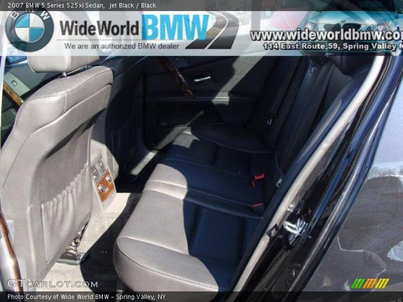 Jet Black / Black 2007 BMW 5 Series 525xi Sedan