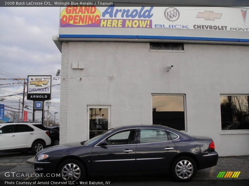 Midnight Blue Metallic / Titanium 2008 Buick LaCrosse CXL