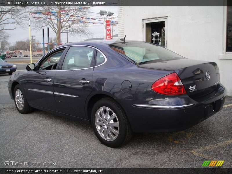 Midnight Blue Metallic / Titanium 2008 Buick LaCrosse CXL