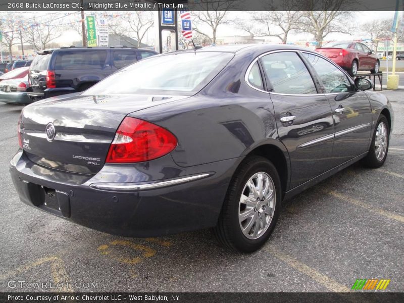 Midnight Blue Metallic / Titanium 2008 Buick LaCrosse CXL