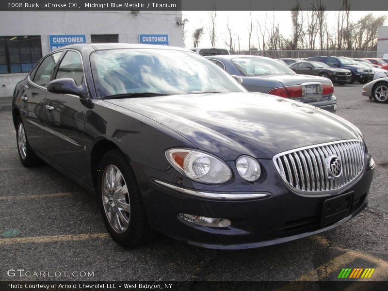 Midnight Blue Metallic / Titanium 2008 Buick LaCrosse CXL