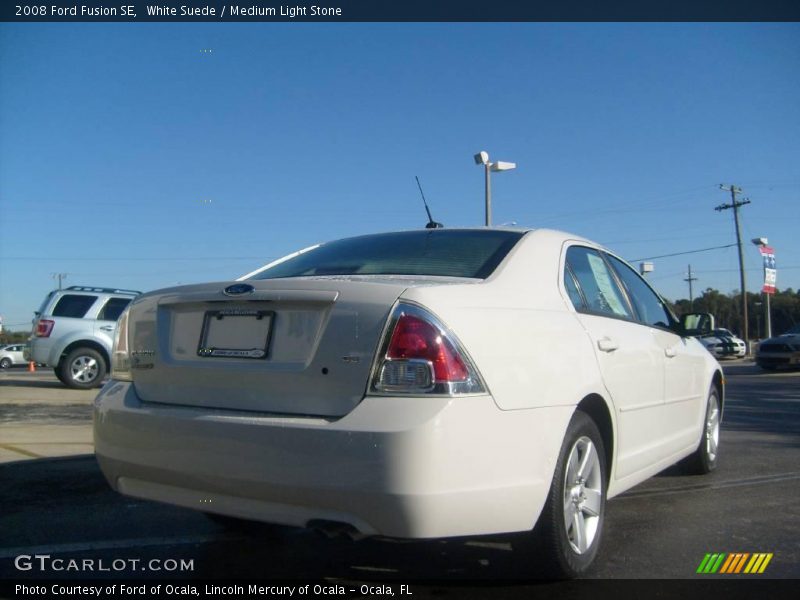White Suede / Medium Light Stone 2008 Ford Fusion SE