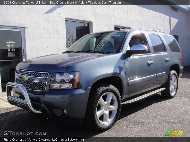 Blue Granite Metallic / Light Titanium/Dark Titanium 2008 Chevrolet Tahoe LTZ 4x4