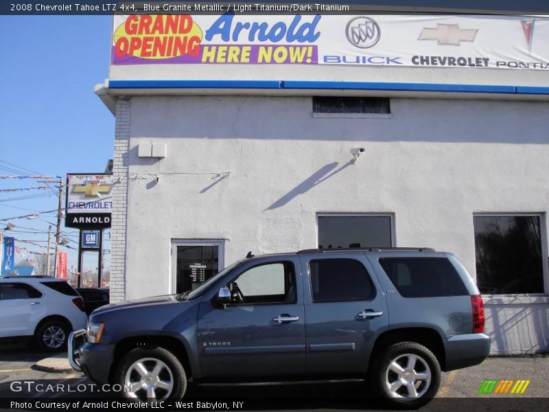 Blue Granite Metallic / Light Titanium/Dark Titanium 2008 Chevrolet Tahoe LTZ 4x4