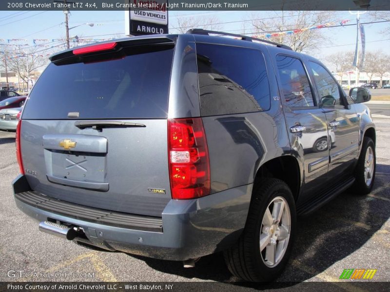 Blue Granite Metallic / Light Titanium/Dark Titanium 2008 Chevrolet Tahoe LTZ 4x4