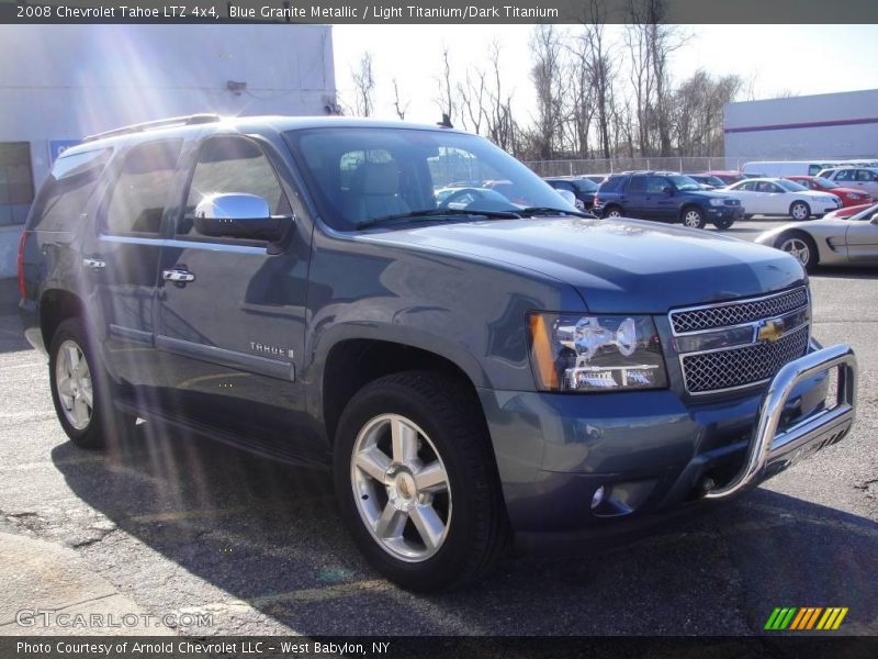 Blue Granite Metallic / Light Titanium/Dark Titanium 2008 Chevrolet Tahoe LTZ 4x4