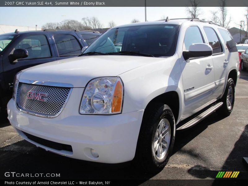 Summit White / Ebony Black 2007 GMC Yukon SLE 4x4
