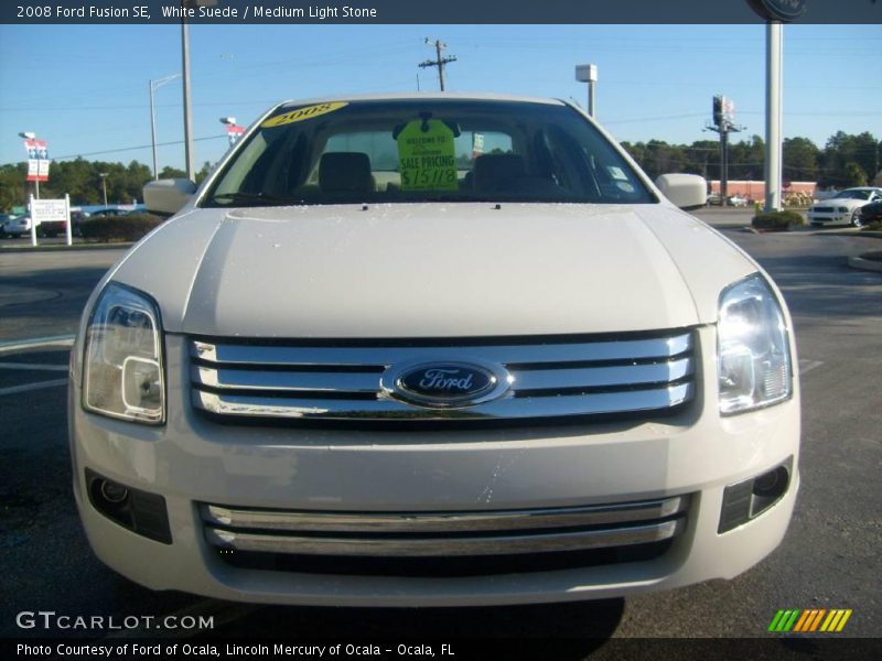 White Suede / Medium Light Stone 2008 Ford Fusion SE