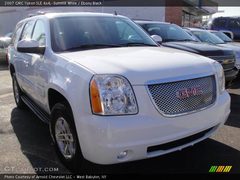 Summit White / Ebony Black 2007 GMC Yukon SLE 4x4