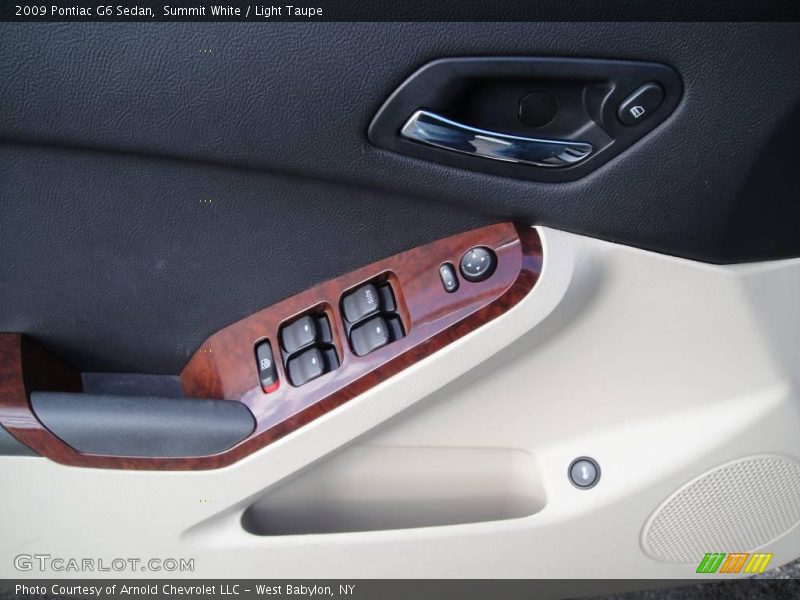 Summit White / Light Taupe 2009 Pontiac G6 Sedan
