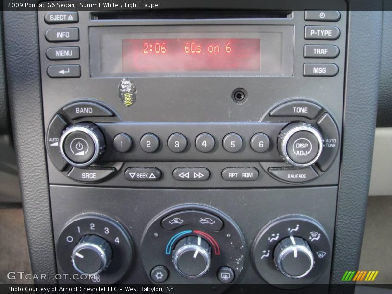 Summit White / Light Taupe 2009 Pontiac G6 Sedan