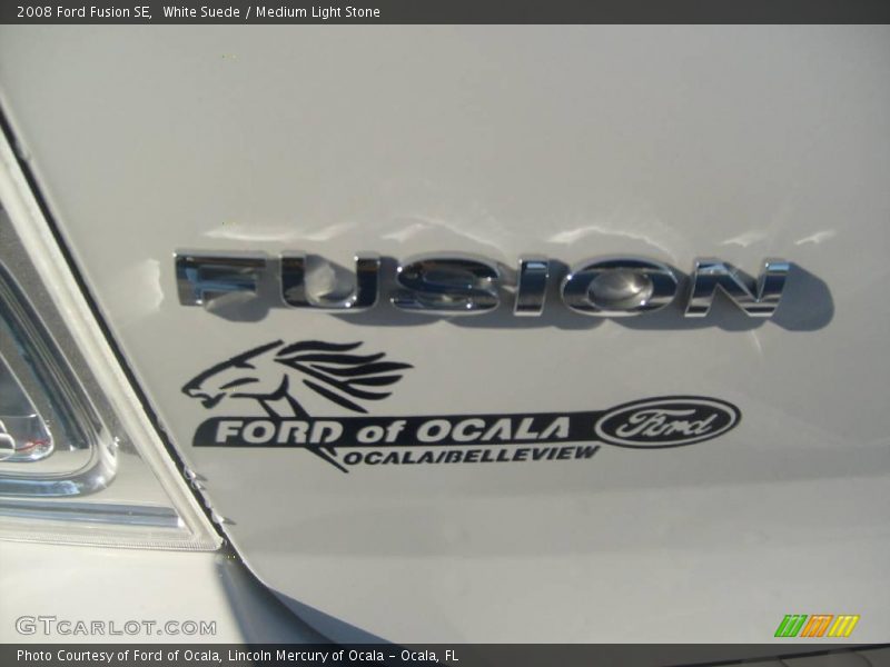 White Suede / Medium Light Stone 2008 Ford Fusion SE