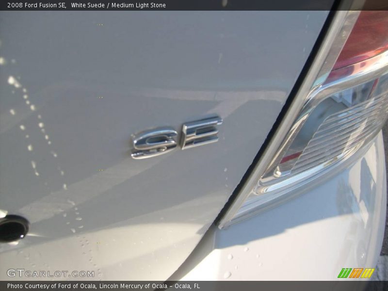 White Suede / Medium Light Stone 2008 Ford Fusion SE