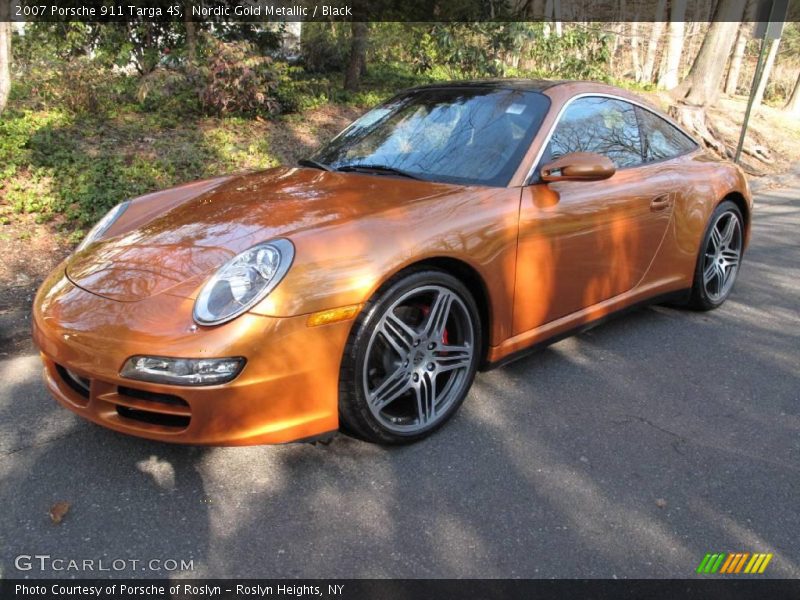 Nordic Gold Metallic / Black 2007 Porsche 911 Targa 4S