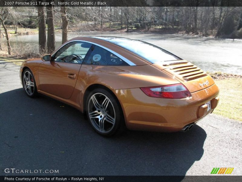 Nordic Gold Metallic / Black 2007 Porsche 911 Targa 4S