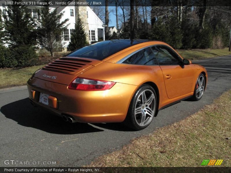 Nordic Gold Metallic / Black 2007 Porsche 911 Targa 4S