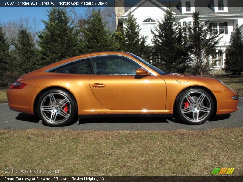 Nordic Gold Metallic / Black 2007 Porsche 911 Targa 4S