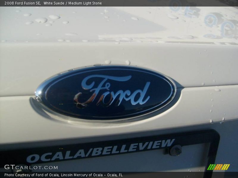 White Suede / Medium Light Stone 2008 Ford Fusion SE