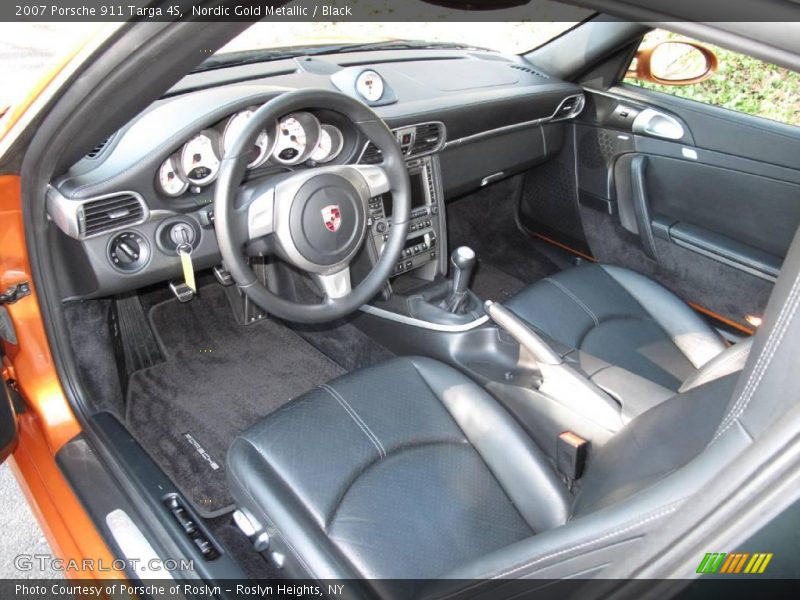 Nordic Gold Metallic / Black 2007 Porsche 911 Targa 4S