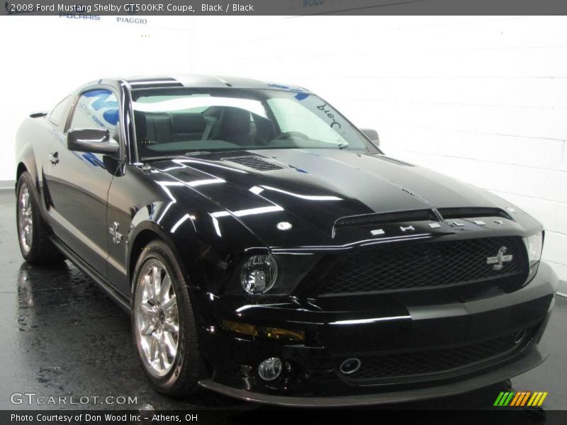 Black / Black 2008 Ford Mustang Shelby GT500KR Coupe